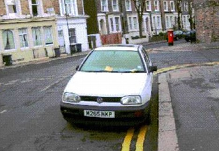 Illustration for article titled Car Towed After Contractor Lifts Car, Paints Stripes